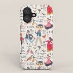 The 12 days of Christmas song illustration iPhone Case Gallery Image 1