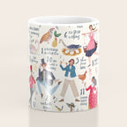 The 12 days of Christmas song illustration Coffee Mug Gallery Image 4
