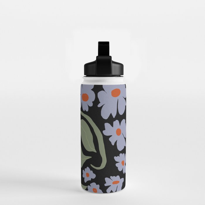 Summer night floral fun Water Bottle Gallery Image 2
