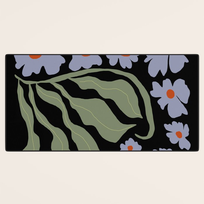 Summer night floral fun Desk Mat Gallery Image 3