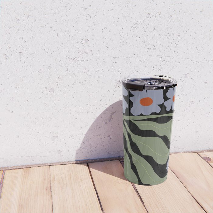 Summer night floral fun Travel Mug Gallery Image 4