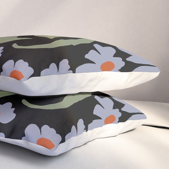 Summer night floral fun Pillow Sham Gallery Image 3