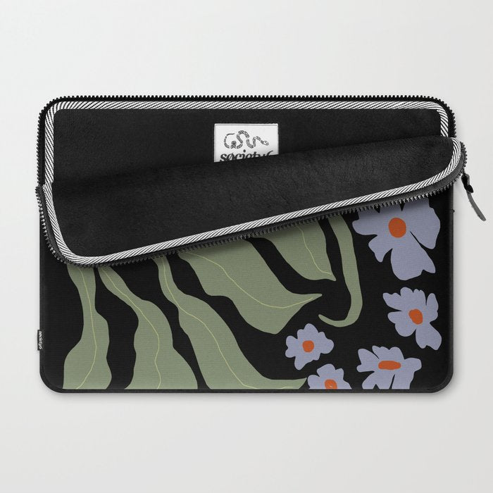 Summer night floral fun Laptop Sleeve Gallery Image 2