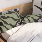 Summer night floral fun Pillow Sham Gallery Image 2