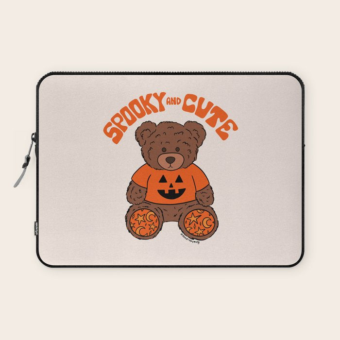 Spooky and Cute Bear Laptop Sleeve Gallery Image 1