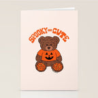 Spooky and Cute Bear Stationery Card Gallery Image 2