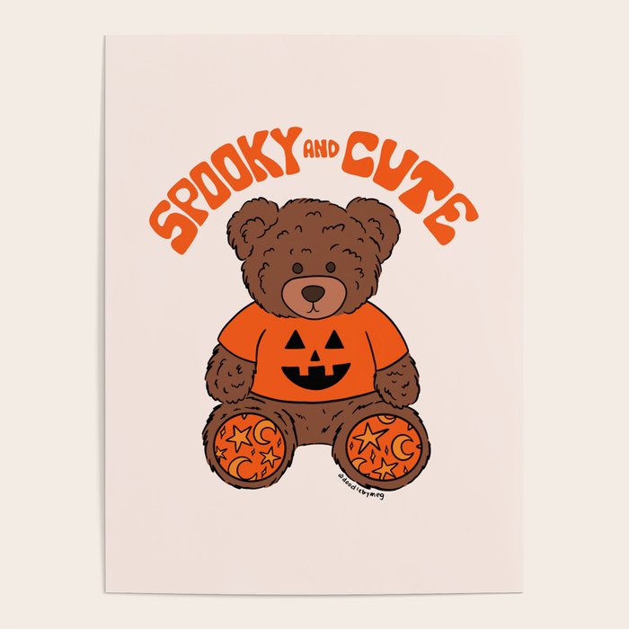 Spooky and Cute Bear Poster Gallery Image 1