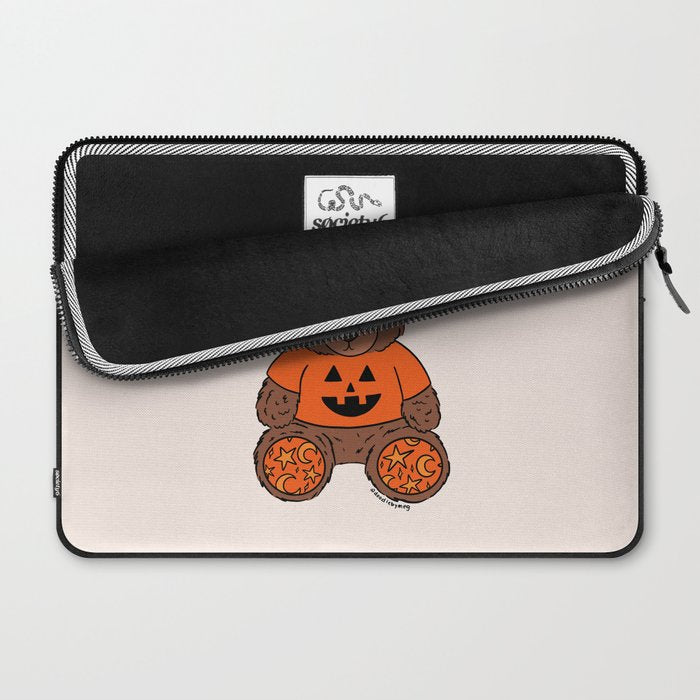 Spooky and Cute Bear Laptop Sleeve Gallery Image 2