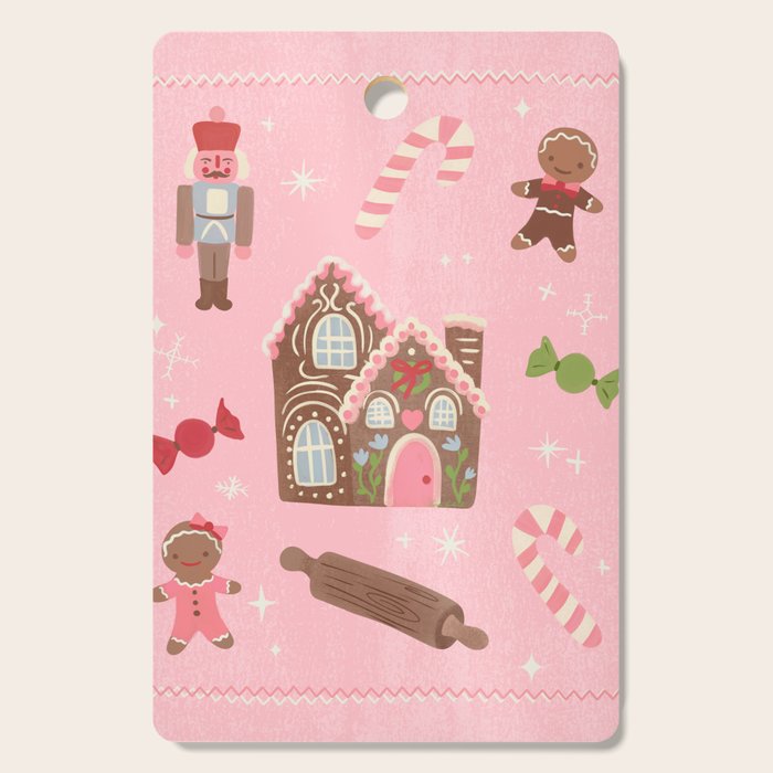 Retro Christmas Baking Wonderland Cutting Board Gallery Image 1