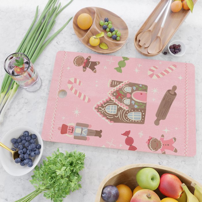 Retro Christmas Baking Wonderland Cutting Board Gallery Image 2