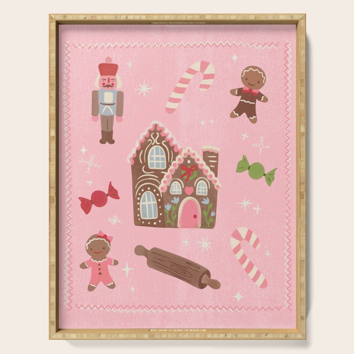 Retro Christmas Baking Wonderland Serving Tray Gallery Image 1