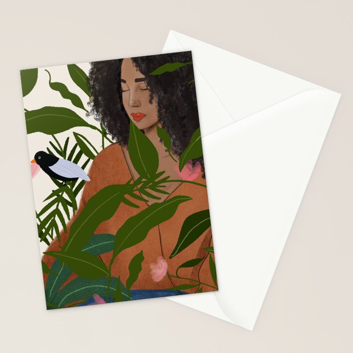 Aanu the plant lady  Stationery Card Gallery Image 2