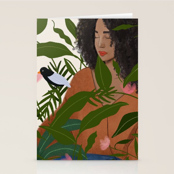 Aanu the plant lady  Stationery Card Gallery Image 1