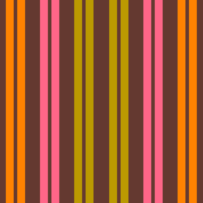 Eclectic Double Stripe Vertical Retro Modern Pattern in Brown Lime Pink Orange Coffee Mug Gallery Image 2