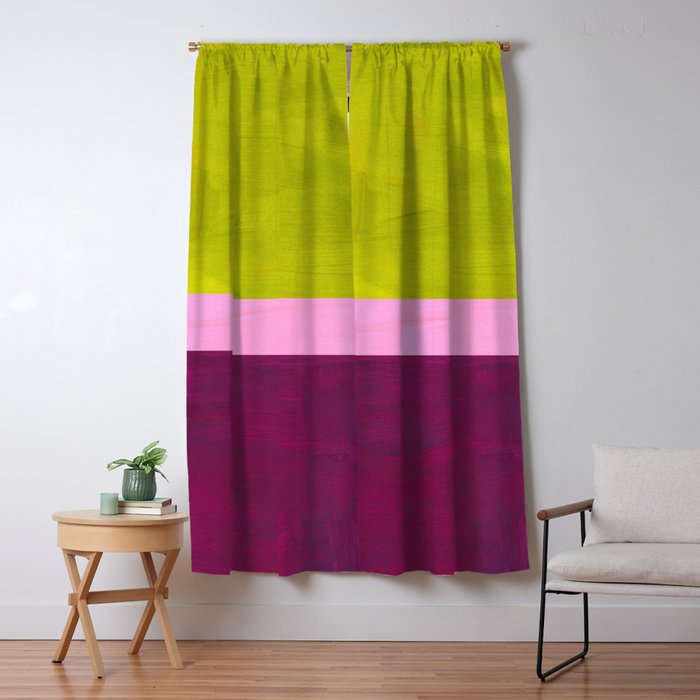 Green Plum Window Curtain Gallery Image 1