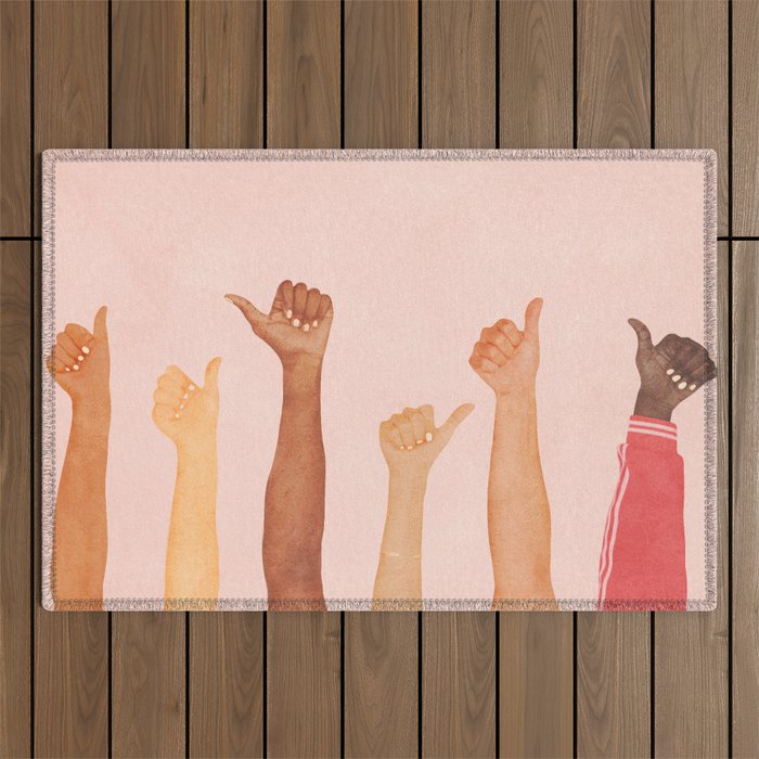Thumbs Up Outdoor Rug Gallery Image 1