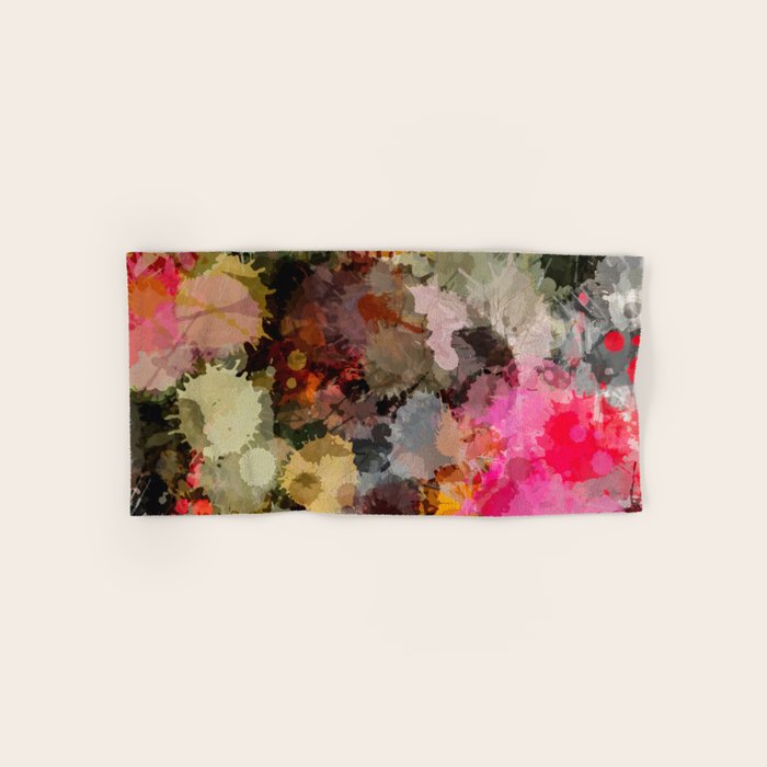 Paint Splatter Bouqet  Bath Towel Gallery Image 1