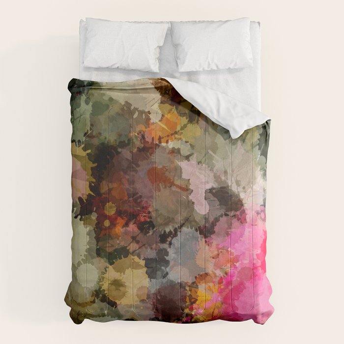 Paint Splatter Bouqet  Comforter Gallery Image 6