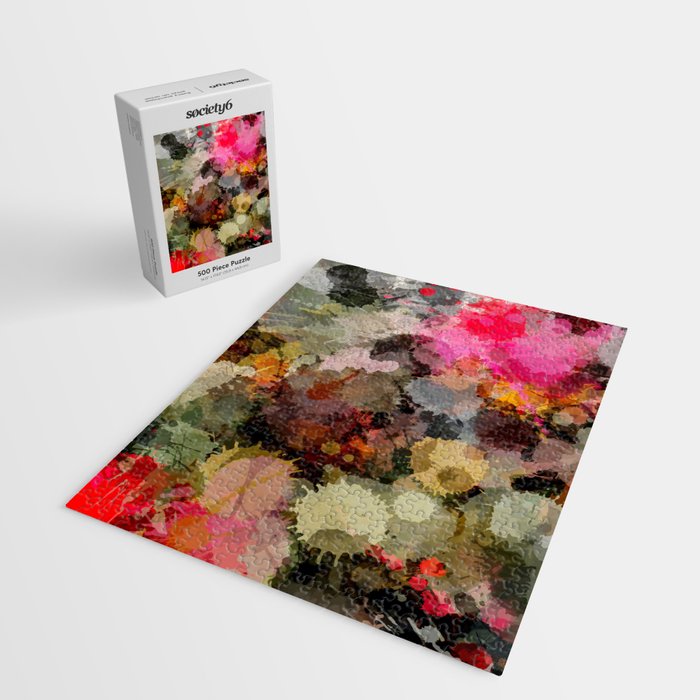 Paint Splatter Bouqet  Jigsaw Puzzle Gallery Image 2