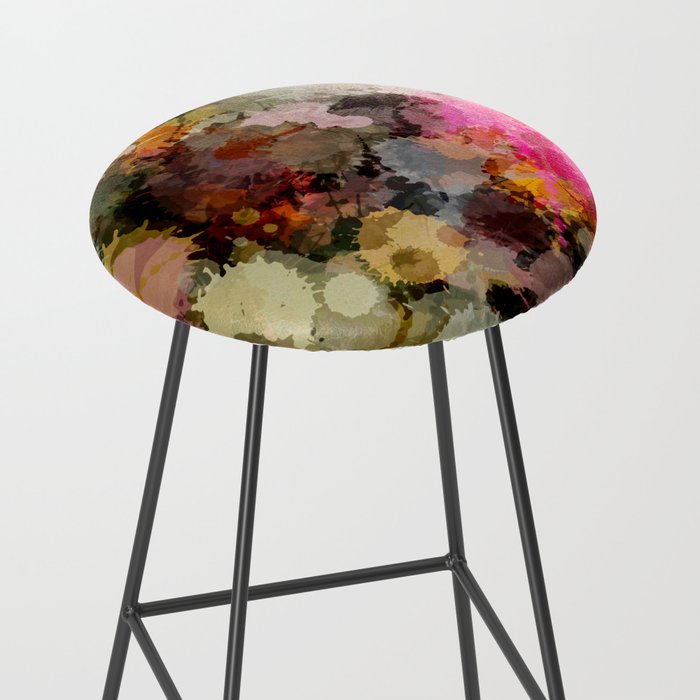 Paint Splatter Bouqet  Stool Gallery Image 2