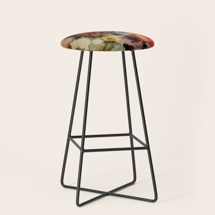 Paint Splatter Bouqet  Stool Gallery Image 1