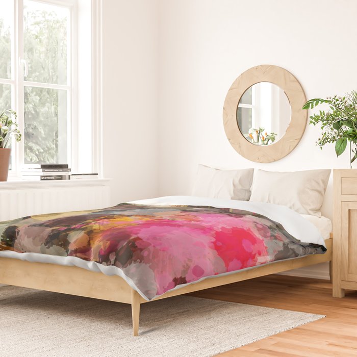 Paint Splatter Bouqet  Duvet Cover Gallery Image 2
