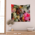 Paint Splatter Bouqet  Wall Tapestry Gallery Image 2