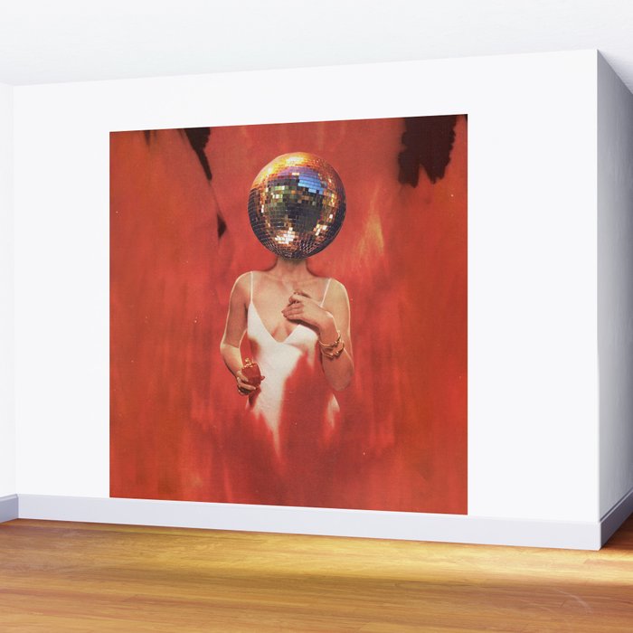 Disco Girl Wall Mural Gallery Image 2