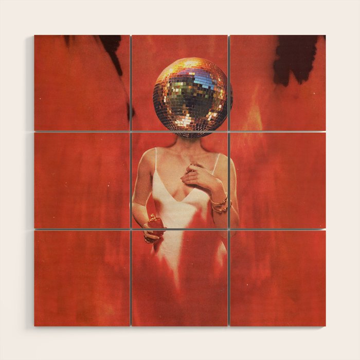 Disco Girl Wood Wall Art