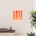 Abstraction_LOVE_SUNSET_Minimalism_001 Poster Gallery Image 2