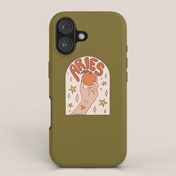Aries Orange iPhone Case Gallery Image 1