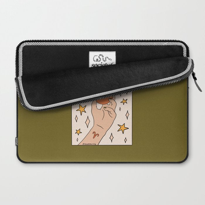 Aries Orange Laptop Sleeve Gallery Image 2