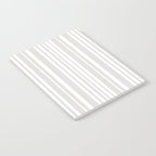 Classic Stripes XLII - Grey and White Notebook Gallery Image 2