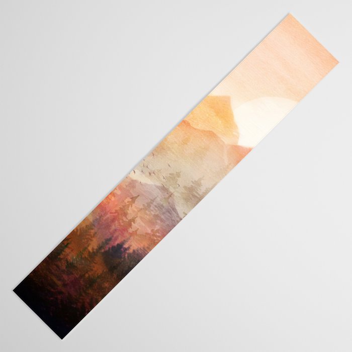 Forest Shrouded in Morning Mist Table Runner Gallery Image 3