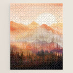 Forest Shrouded in Morning Mist Jigsaw Puzzle Gallery Image 1