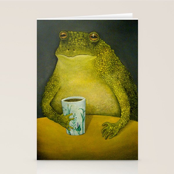 Toad's morning cup Stationery Card Gallery Image 2