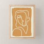 Abstract Minimal Woman Portrait 2 Mini Art Print Gallery Image 1