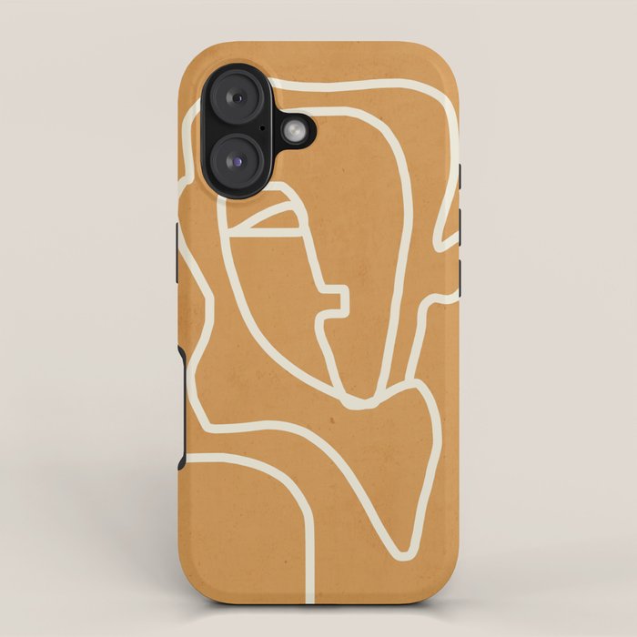 Abstract Minimal Woman Portrait 2 iPhone Case Gallery Image 1