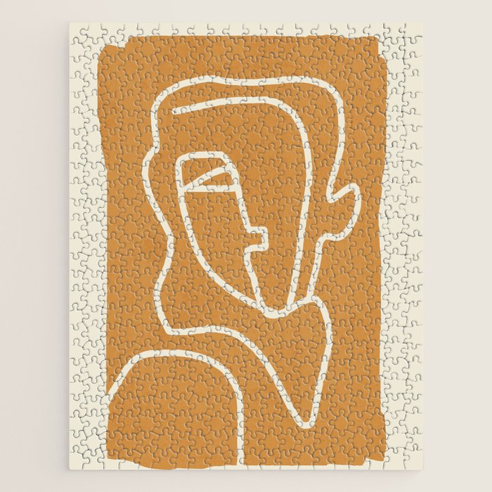 Abstract Minimal Woman Portrait 2 Jigsaw Puzzle Gallery Image 1