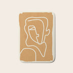 Abstract Minimal Woman Portrait 2 Bath Mat Gallery Image 1