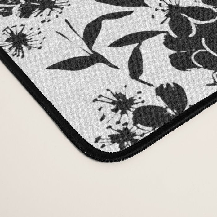 Black and white oriental pattern Desk Mat Gallery Image 4