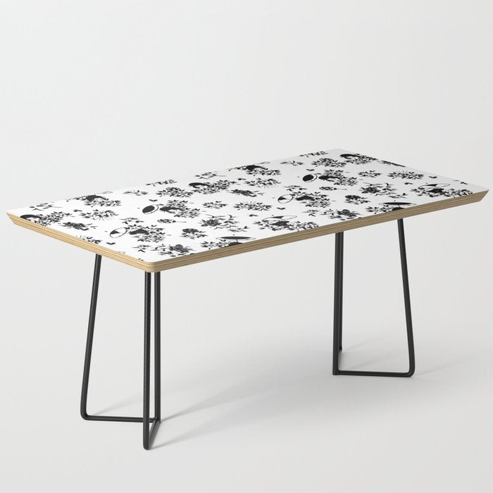 Black and white oriental pattern Coffee Table Gallery Image 1