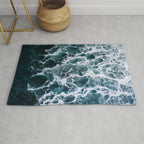 White Splash in a Wave Rug Gallery Image 1