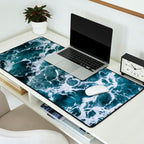 White Splash in a Wave Desk Mat Gallery Image 2