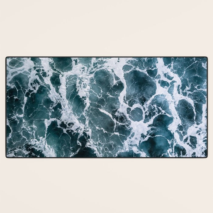 White Splash in a Wave Desk Mat Gallery Image 3