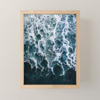 White Splash in a Wave Mini Art Print Gallery Image 1