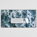 White Splash in a Wave Desk Mat Gallery Image 1