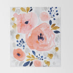Genevieve Floral Throw Blanket Gallery Image 2