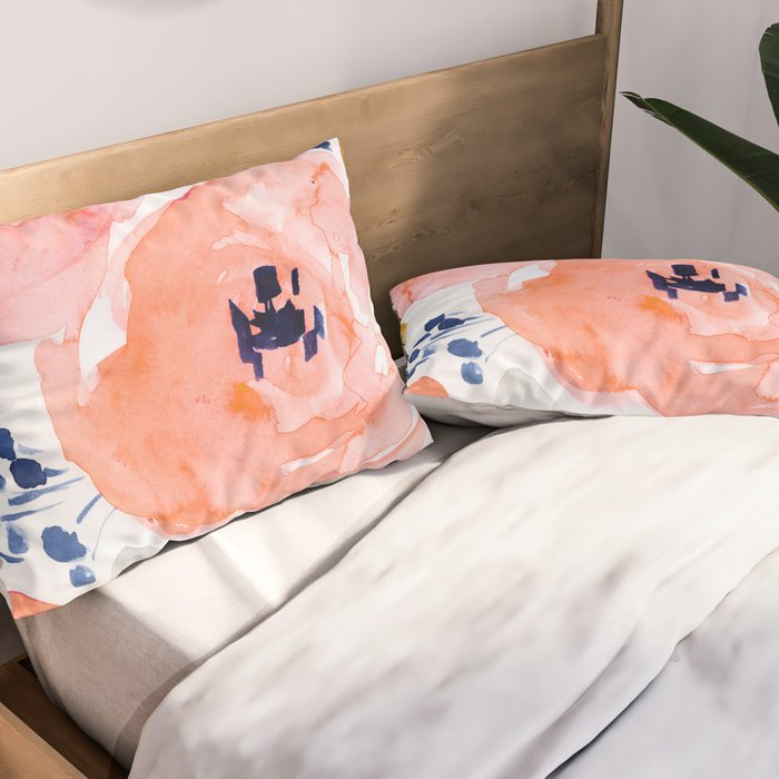 Genevieve Floral Pillow Sham Gallery Image 2