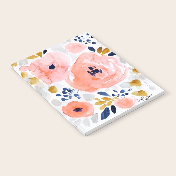 Genevieve Floral Notebook Gallery Image 2
